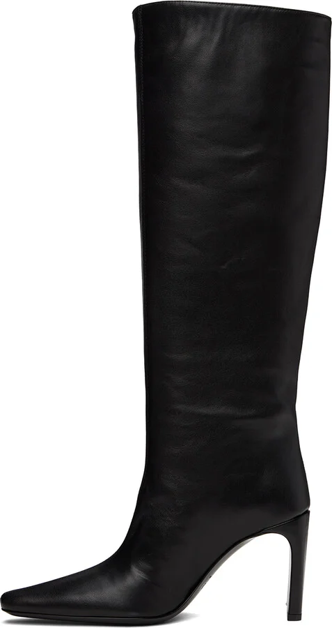 Staud Black Wally High Heel Tall Boots - Image 3