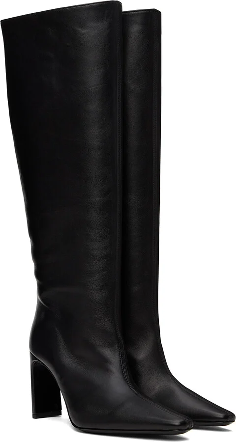 Staud Black Wally High Heel Tall Boots - Image 4