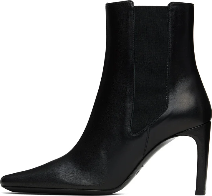 Staud Black Wally High Heeled Ankle Boots - Image 3
