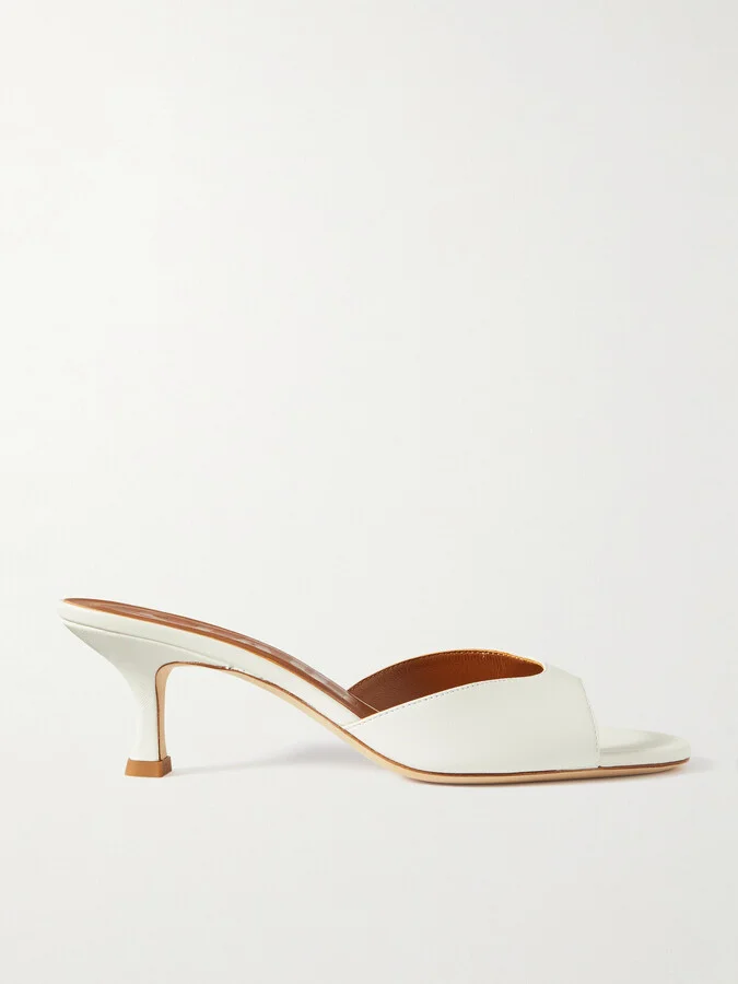 STAUD - Brigitte Leather Mules - White