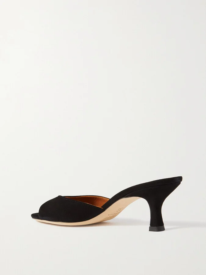 STAUD - Brigitte Suede Mules - Black - Image 3