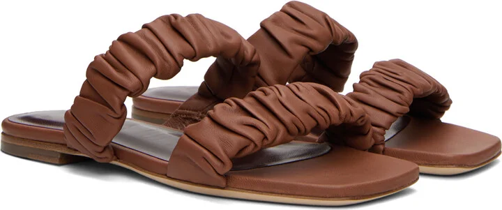 Staud Brown Maya Sandals - Image 4