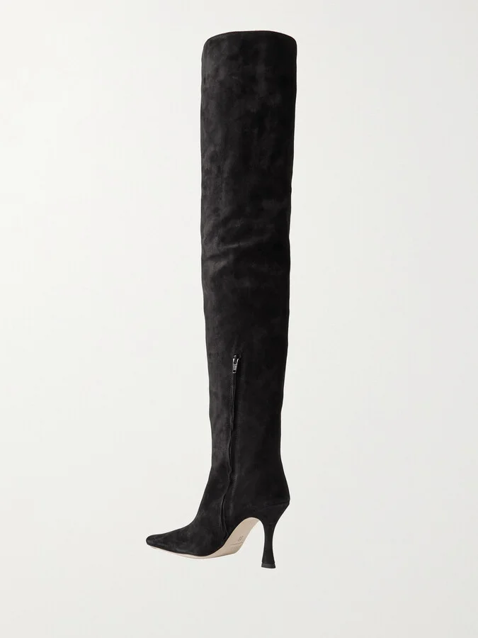 STAUD - Cami Suede Over-the-knee Boots - Black - Image 3