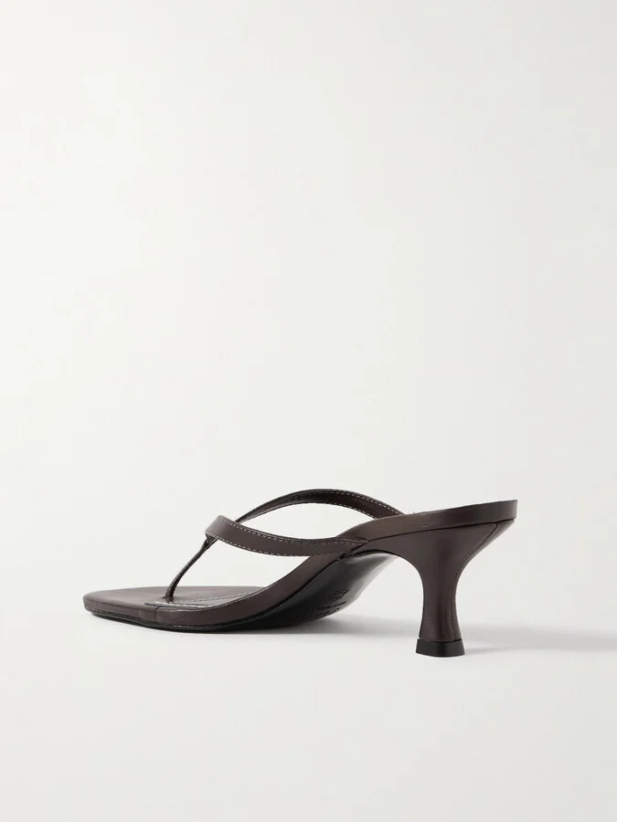 STAUD - Freja Leather Sandals - Brown - Image 3