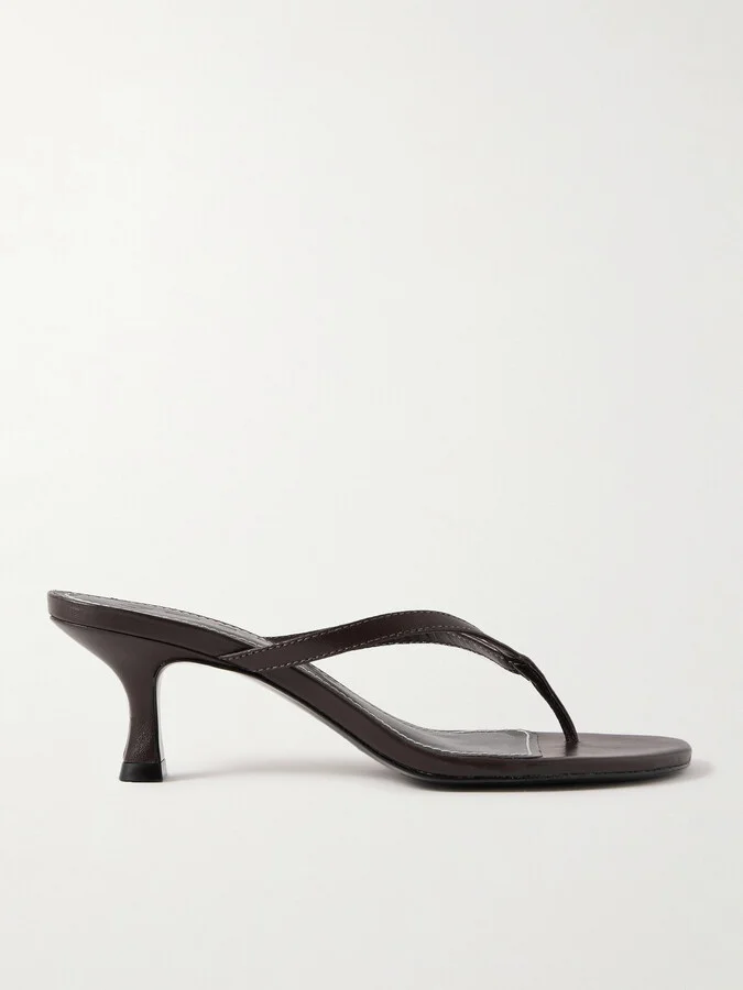 STAUD - Freja Leather Sandals - Brown