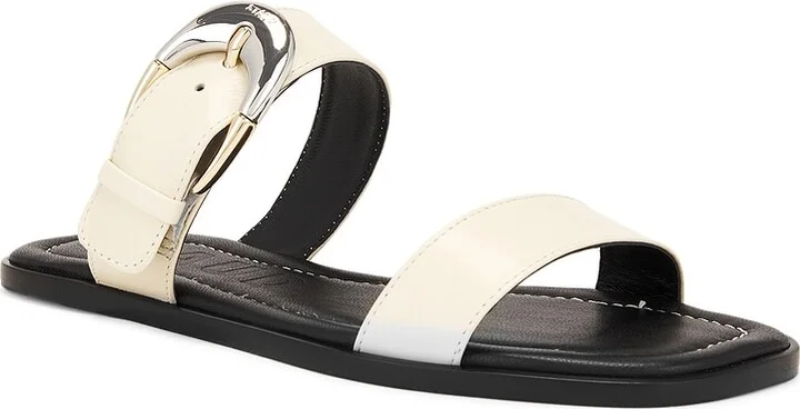 Staud Harlow Flat Sandal in Cream - Image 2