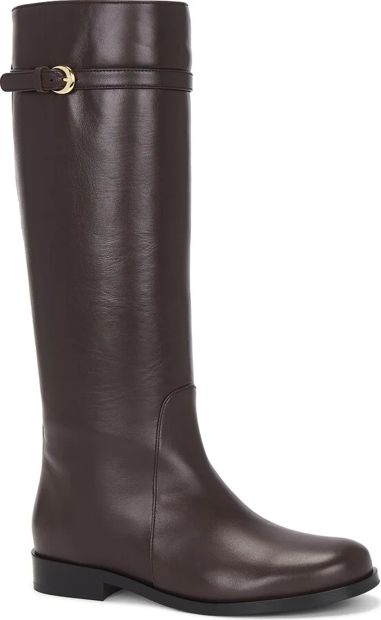 Staud Harlow Riding Boot in Chocolate - Image 2