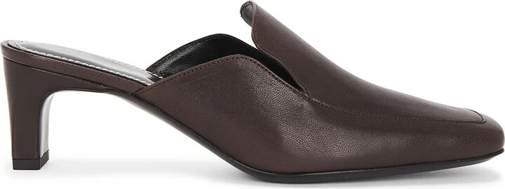 Staud Lee Loafer Mule in Brown
