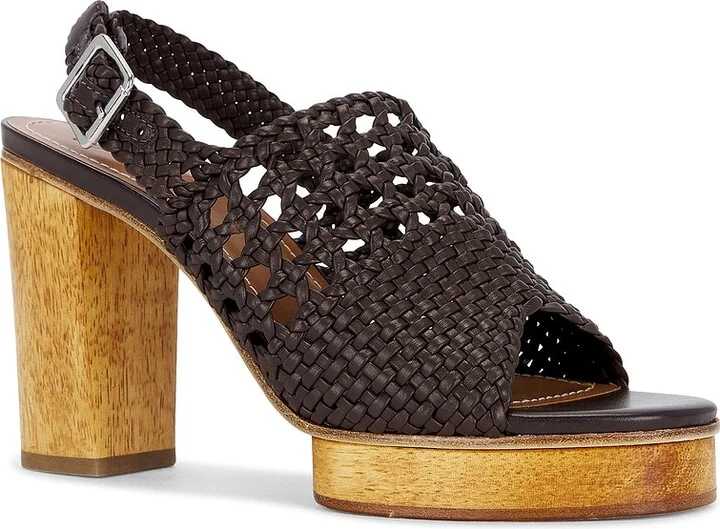 Staud Martina Platform Sandal in Chocolate - Image 2