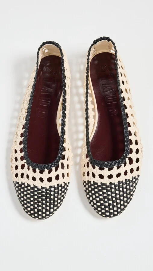 STAUD Nell Crochet Ballerina Flats - Image 4