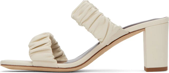 Staud Off-White Frankie Heeled Sandals - Image 3