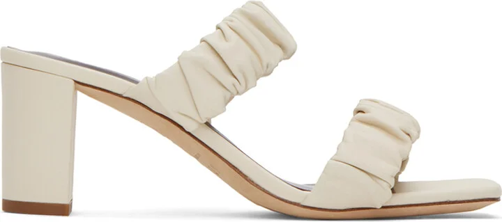 Staud Off-White Frankie Heeled Sandals