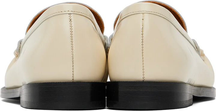 Staud Off-White Loulou Loafers - Image 2