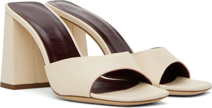 Staud Off-White Sloane Heeled Sandals - Image 4