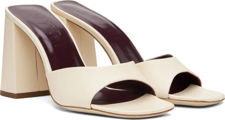Staud Off-White Sloane Heeled Sandals - Image 4