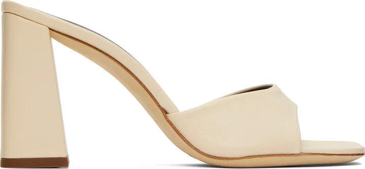 Staud Off-White Sloane Heels