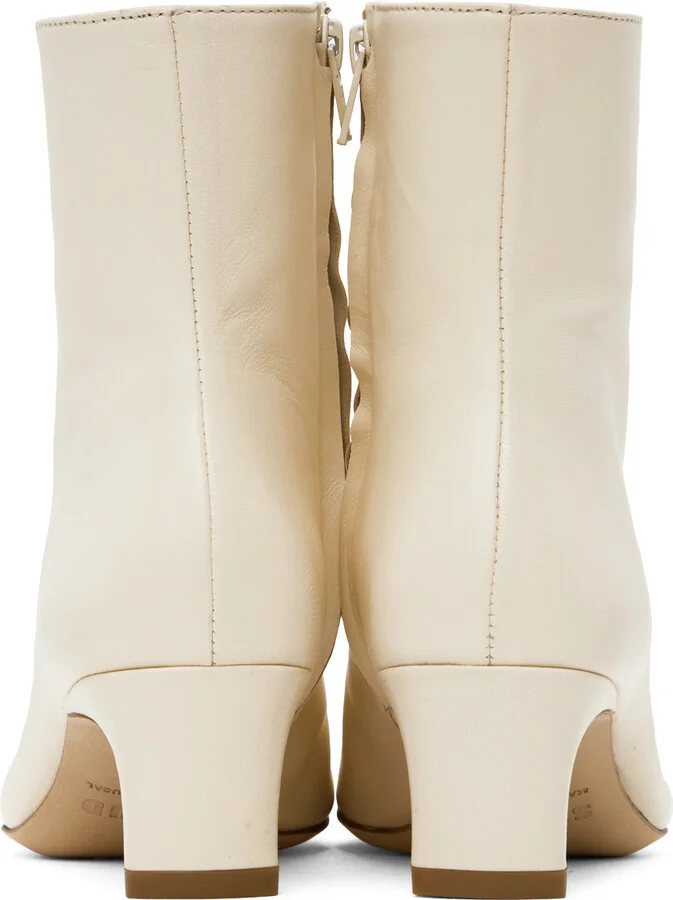 Staud Off-White Wally Ankle Boots - Image 2