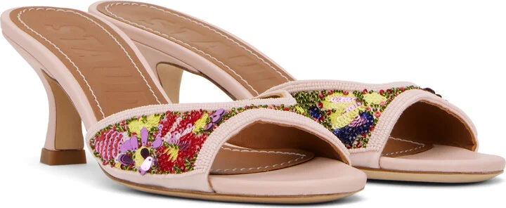 Staud Pink Brigitte Mules - Image 4