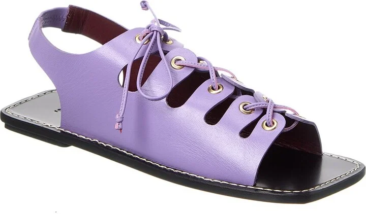 Staud Quinn Leather Sandal