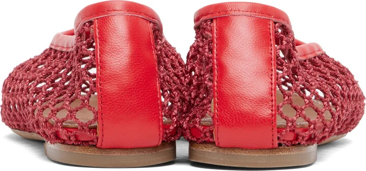 Staud Red Alba Ballet Flats - Image 2