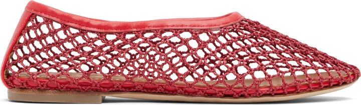 Staud Red Alba Ballet Flats