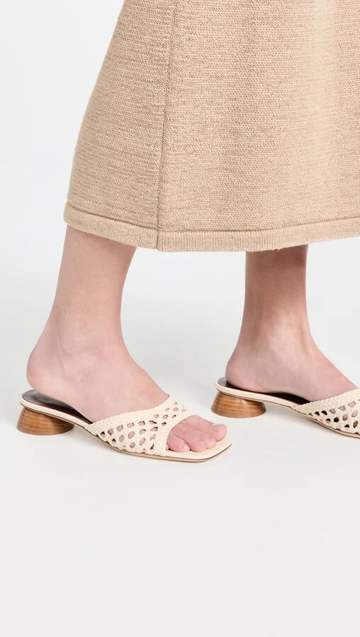 STAUD Simone Crochet Heels - Image 5