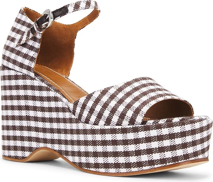 Staud Stella Platform Sandal in Brown - Image 2