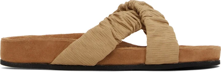 Staud Tan Michel Sandals
