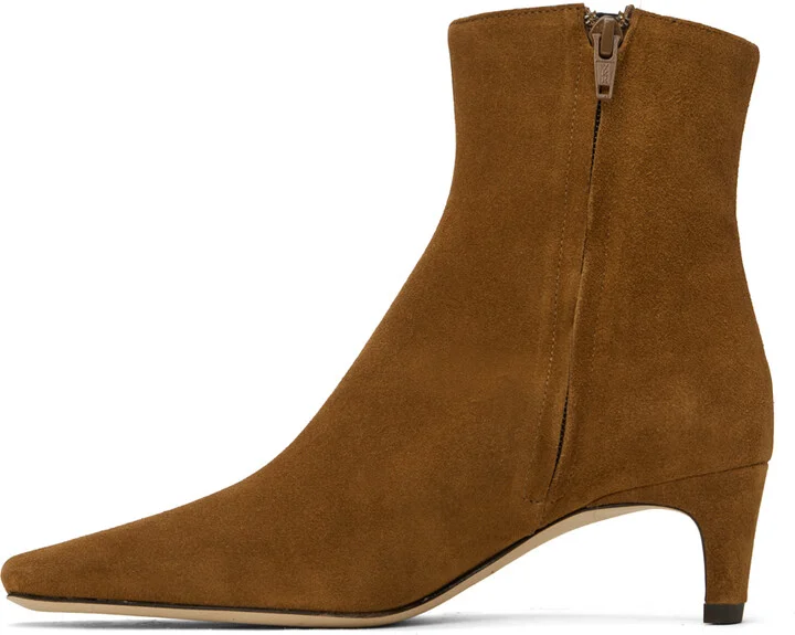 Staud Tan Wally Ankle Boots - Image 3