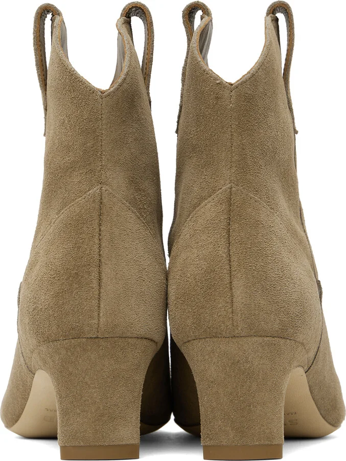 Staud Taupe Western Wally Ankle Boots - Image 2
