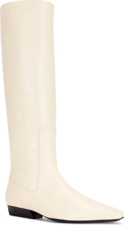 Staud Wally Flat Boot in Cream - Image 2