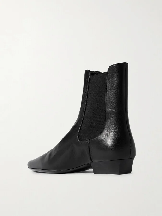 STAUD - Wally Leather Chelsea Boots - Black - Image 3