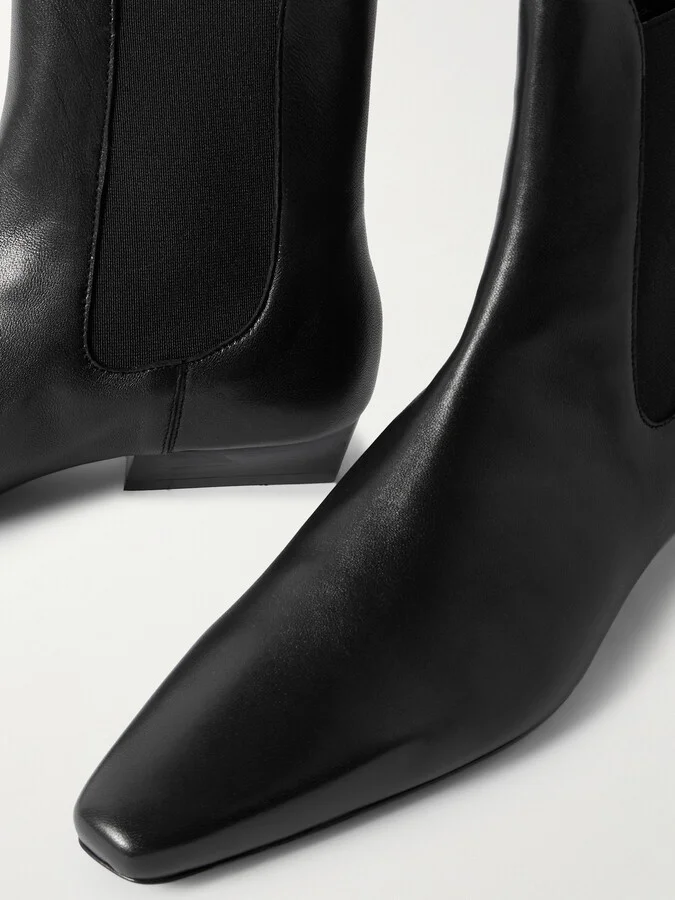STAUD - Wally Leather Chelsea Boots - Black - Image 4