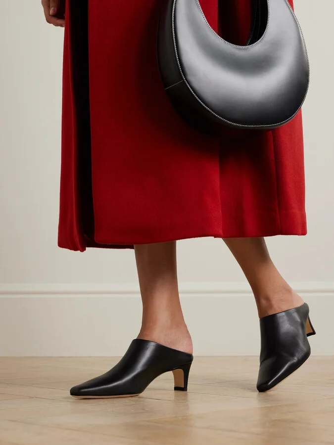 STAUD - Wally Leather Mules - Black - Image 2