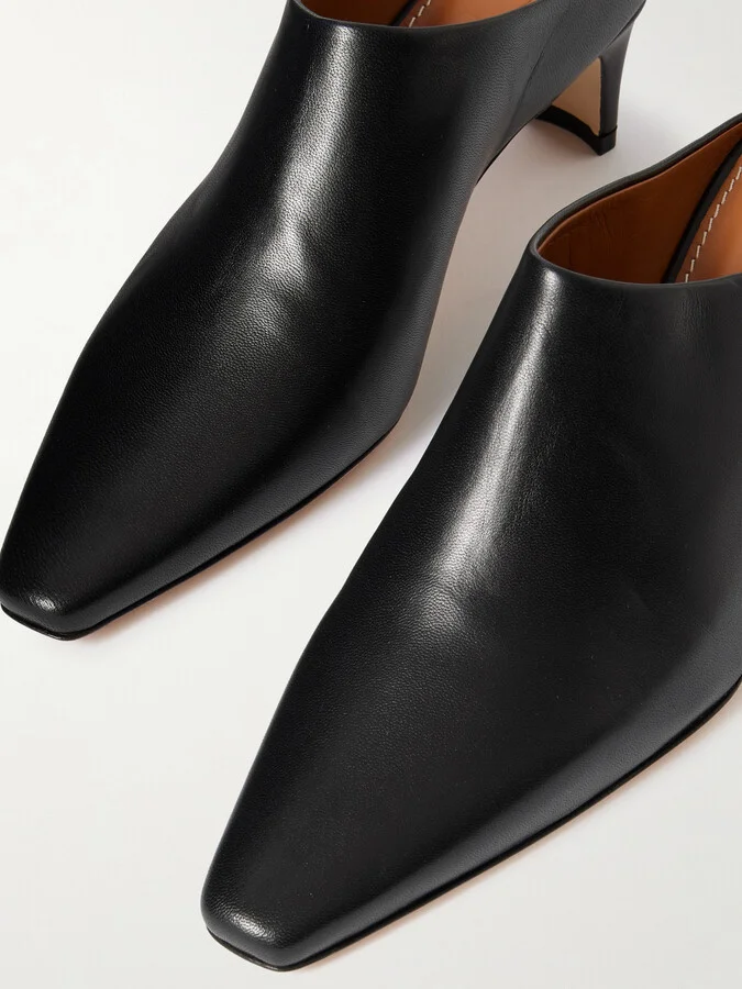 STAUD - Wally Leather Mules - Black - Image 4