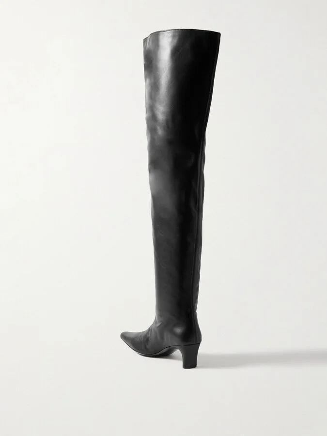 STAUD - Wally Leather Over-the-knee Boots - Black - Image 3