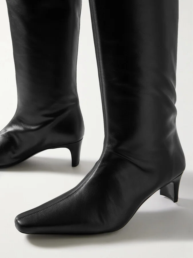 STAUD - Wally Leather Over-the-knee Boots - Black - Image 4