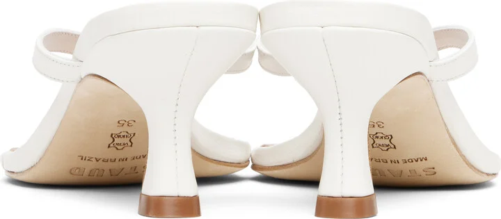 Staud White Freja Kitten Heeled Sandals - Image 2
