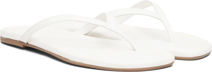 Staud White Freja Thong Sandals - Image 4