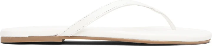 Staud White Freja Thong Sandals