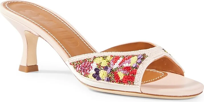 Staud Women's Brigitte Wildflower Print Mule Sandals