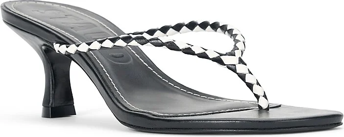 Staud Women's Freja Thong Kitten Heel Sandals