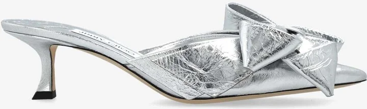 Staz 50 Metallic Leather Mules