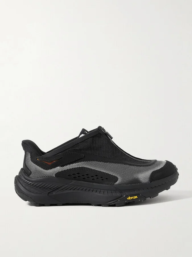 Stealth/Tech Project Transport Suede and Leather-Trimmed Ripstop Sneakers