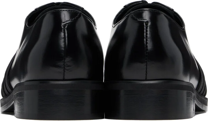Stefan Cooke Black Elastic Biker Oxfords - Image 2