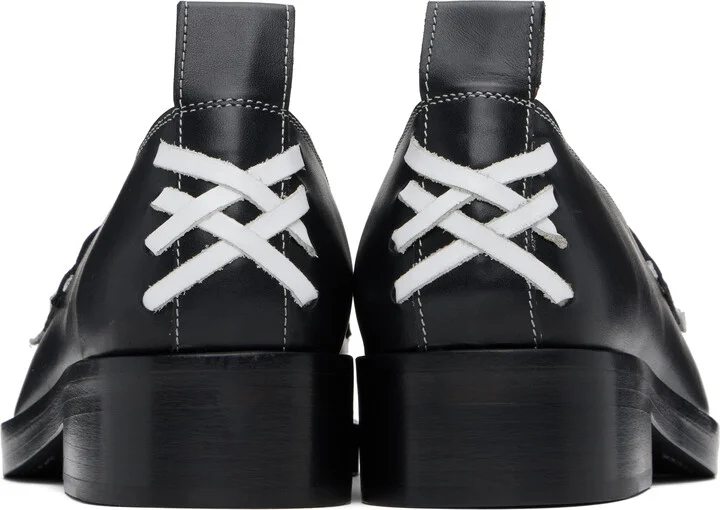 Stefan Cooke Black Leather Loafers - Image 2