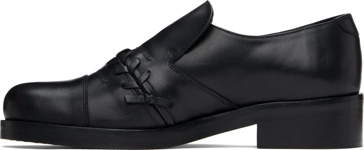 Stefan Cooke Black Leather Slip-on Loafers - Image 3