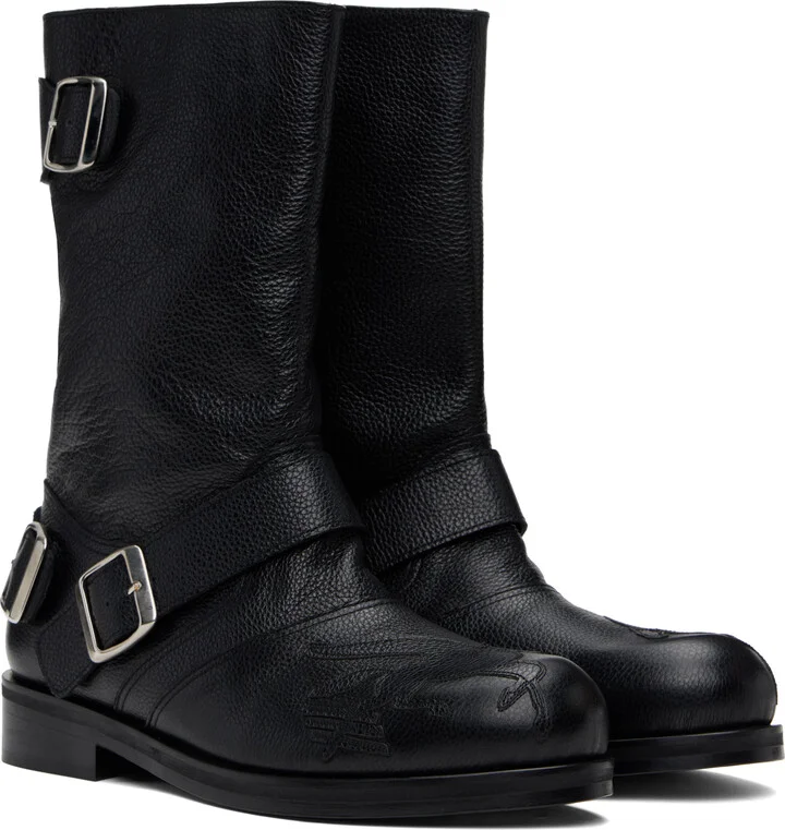 Stefan Cooke Black Pegasus Boots - Image 4