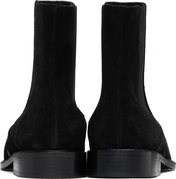 Stefan Cooke Black Slashed Chelsea Boots - Image 2