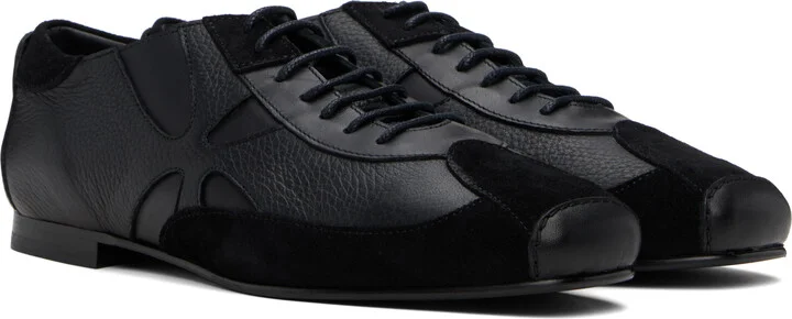 Stefan Cooke Black Slashed Hybrid Oxfords - Image 4